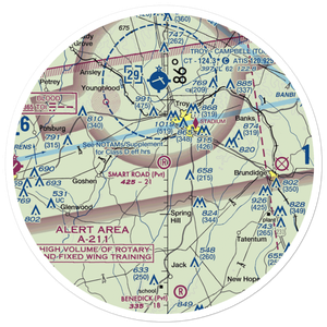 Smart Road Airport (AL77) VFR Sectional Sticker (30 mile)