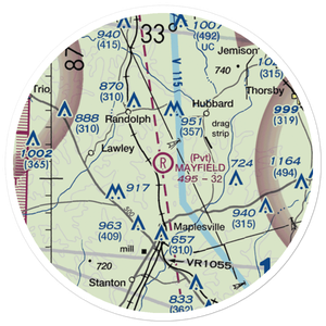 Mayfield (Private) Airport (AL76) VFR Sectional Sticker (20 mile)