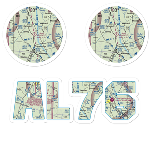Mayfield (Private) Airport (AL76) VFR Sectional Sticker Pack