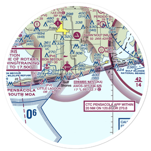 Gulf State Park Seaplane Base (AL75) VFR Sectional Sticker (30 mile)