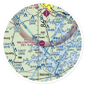 Willow Point Airport (AL71) VFR Sectional Sticker (20 mile)