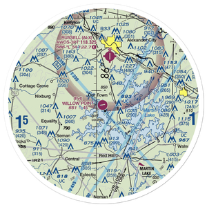 Willow Point Airport (AL71) VFR Sectional Sticker (30 mile)