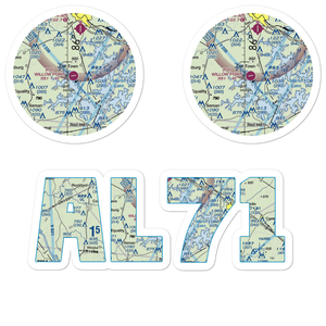 Willow Point Airport (AL71) VFR Sectional Sticker Pack