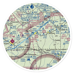 Striplin Airfield (AL62) VFR Sectional Sticker (30 mile)
