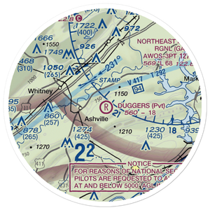 Dugger's Field (AL60) VFR Sectional Sticker (20 mile)