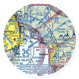 Lower Delta Seaplane Base (AL58) VFR Sectional Sticker (20 mile)