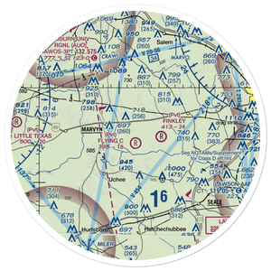 Flying C's Plantation Airport (AL51) VFR Sectional Sticker (30 mile)