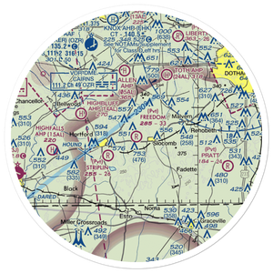 Freedom Field (AL41) VFR Sectional Sticker (30 mile)