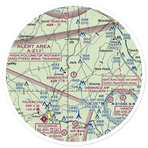 Benedick Airport (AL37) VFR Sectional Sticker (30 mile)