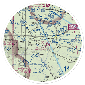 Elam's Landing Airport (AL34) VFR Sectional Sticker (30 mile)