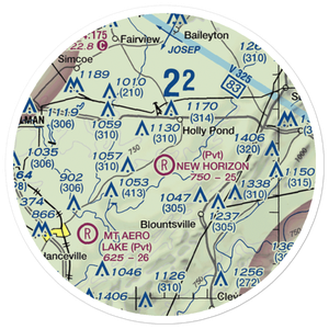 New Horizon Airport (AL29) VFR Sectional Sticker (20 mile)
