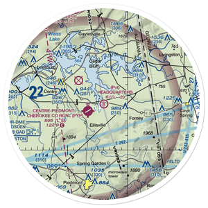Headquarters Airport (AL27) VFR Sectional Sticker (30 mile)