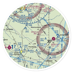 Spratling Field (AL25) VFR Sectional Sticker (30 mile)