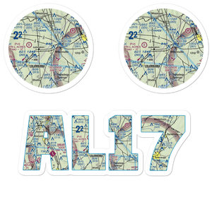 Lazy Eight Airpark Llc Airport (AL17) VFR Sectional Sticker Pack