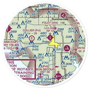 Styron Airport (AL15) VFR Sectional Sticker (20 mile)
