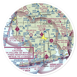 Styron Airport (AL15) VFR Sectional Sticker (30 mile)