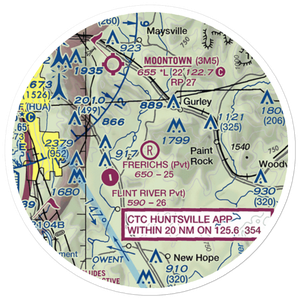 Frerichs Airport (AL10) VFR Sectional Sticker (20 mile)