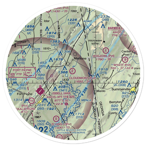 Cloudmont Airpark (AL09) VFR Sectional Sticker (30 mile)