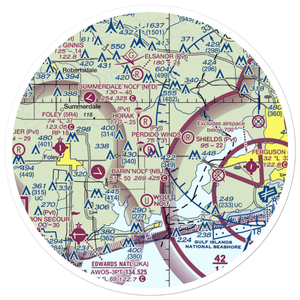 Perdido Winds Airpark (AL08) VFR Sectional Sticker (30 mile)