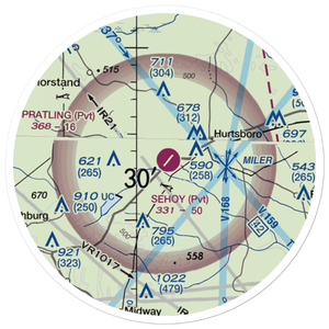 Sehoy Airport (AL05) VFR Sectional Sticker (20 mile)