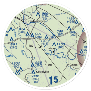 Strickland/Smalley Field (AL03) VFR Sectional Sticker (20 mile)