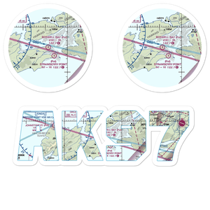 Boswell Bay Airport (AK97) VFR Sectional Sticker Pack