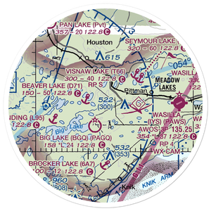 Twin Lake Airport (AK95) VFR Sectional Sticker (20 mile)