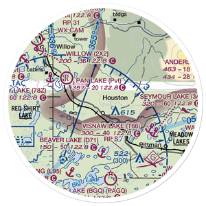 Black Spruce Airport (AK89) VFR Sectional Sticker (20 mile)