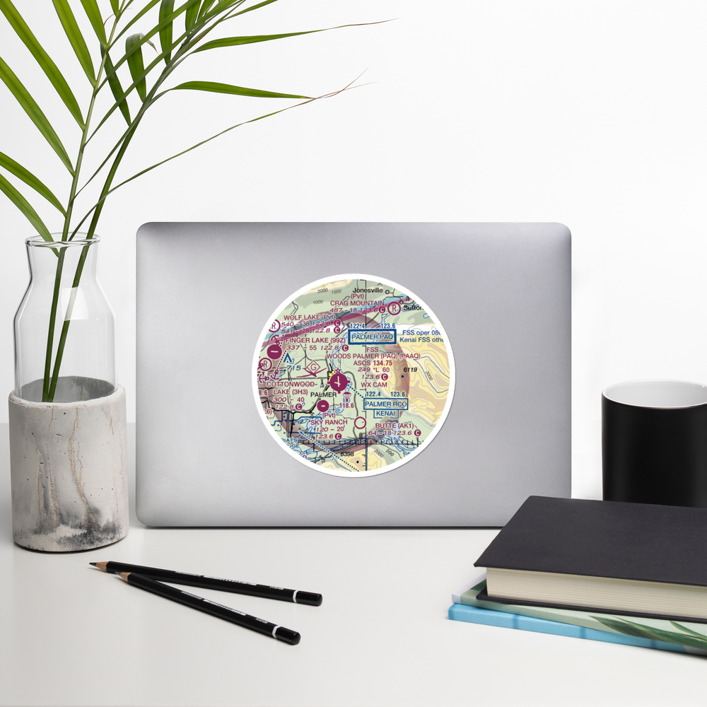 Eagle Nest Airport (AK88) VFR Sectional Sticker (20 mile) 