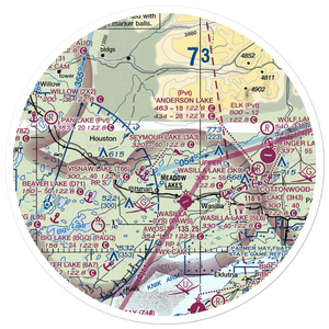 Gannon's Landing Airport (AK83) VFR Sectional Sticker (30 mile)