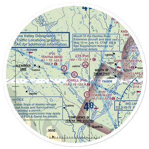 Jewell Airport (AK72) VFR Sectional Sticker (30 mile)