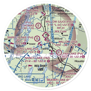 Minuteman Strip (AK68) VFR Sectional Sticker (20 mile)