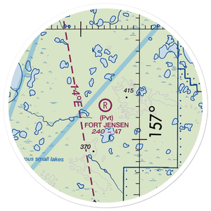 Fort Jensen Airport (AK60) VFR Sectional Sticker (20 mile)
