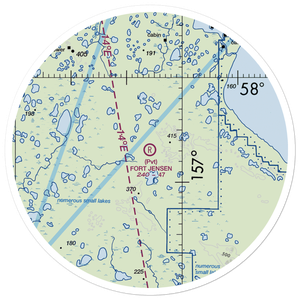 Fort Jensen Airport (AK60) VFR Sectional Sticker (30 mile)