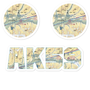 King Ranch Airport (AK59) VFR Sectional Sticker Pack