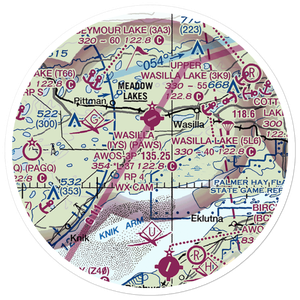 Fairview West Airport (AK58) VFR Sectional Sticker (20 mile)