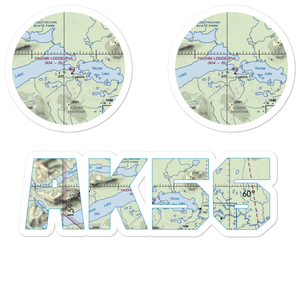 Tikchik Lodge Seaplane Base (AK56) VFR Sectional Sticker Pack