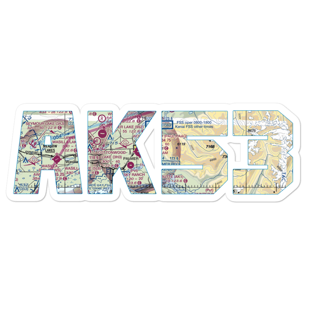 Maud Road Strip Airport (74AK) VFR Sectional Sticker 