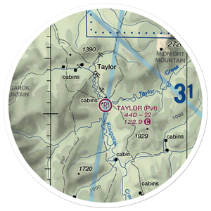 Taylor Airport (AK49) VFR Sectional Sticker (20 mile)
