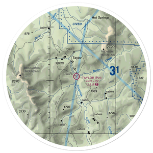Taylor Airport (AK49) VFR Sectional Sticker (30 mile)
