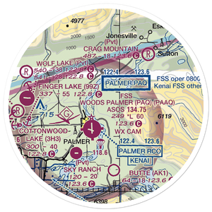 Abi Airport (AK46) VFR Sectional Sticker (20 mile)