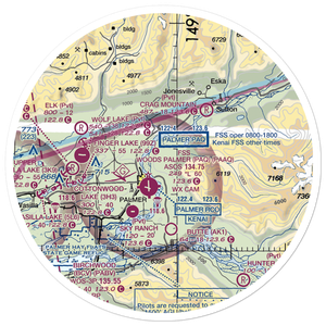 Abi Airport (AK46) VFR Sectional Sticker (30 mile)