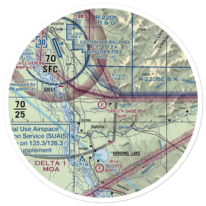 Greg'n Sage Airport (AK41) VFR Sectional Sticker (30 mile)