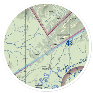 Nixon Fork Mine Airport (AK40) VFR Sectional Sticker (30 mile)