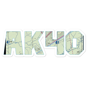Nixon Fork Mine Airport (AK40) VFR Sectional Sticker