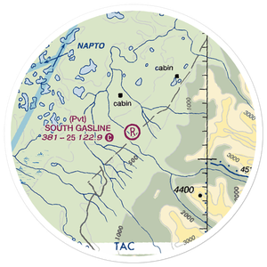 South Gasline Airport (AK39) VFR Sectional Sticker (20 mile)