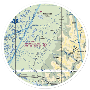 South Gasline Airport (AK39) VFR Sectional Sticker (30 mile)