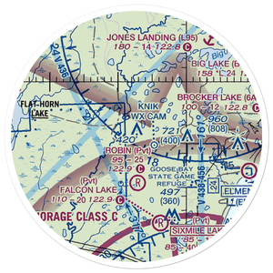Point Mac Airport (AK36) VFR Sectional Sticker (20 mile)
