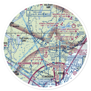 Point Mac Airport (AK36) VFR Sectional Sticker (30 mile)