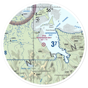 Herendeen Bay Airport (AK33) VFR Sectional Sticker (30 mile)